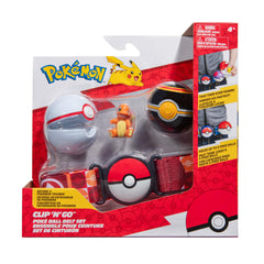 Pokémon Clip N Go belt set worn for easy on-the-go play.