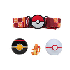 Charmander 2-inch figure fits inside a Level Ball for compact battles.