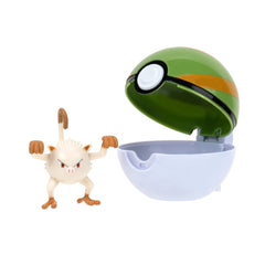 Pokémon Nest Ball with a 5 cm figure, ideal for imaginative play and display.