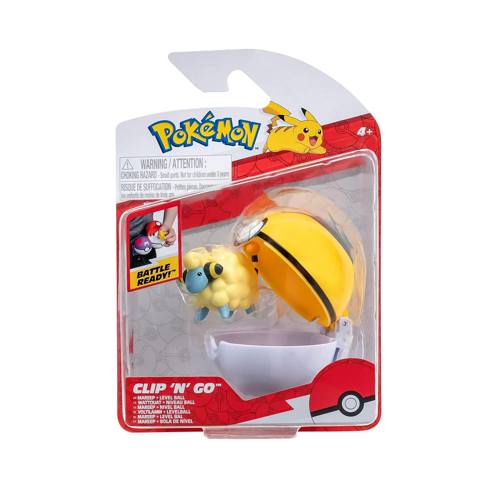 Back clasp on Pokémon Clip 'N' Go opens to release the 5 cm figure.