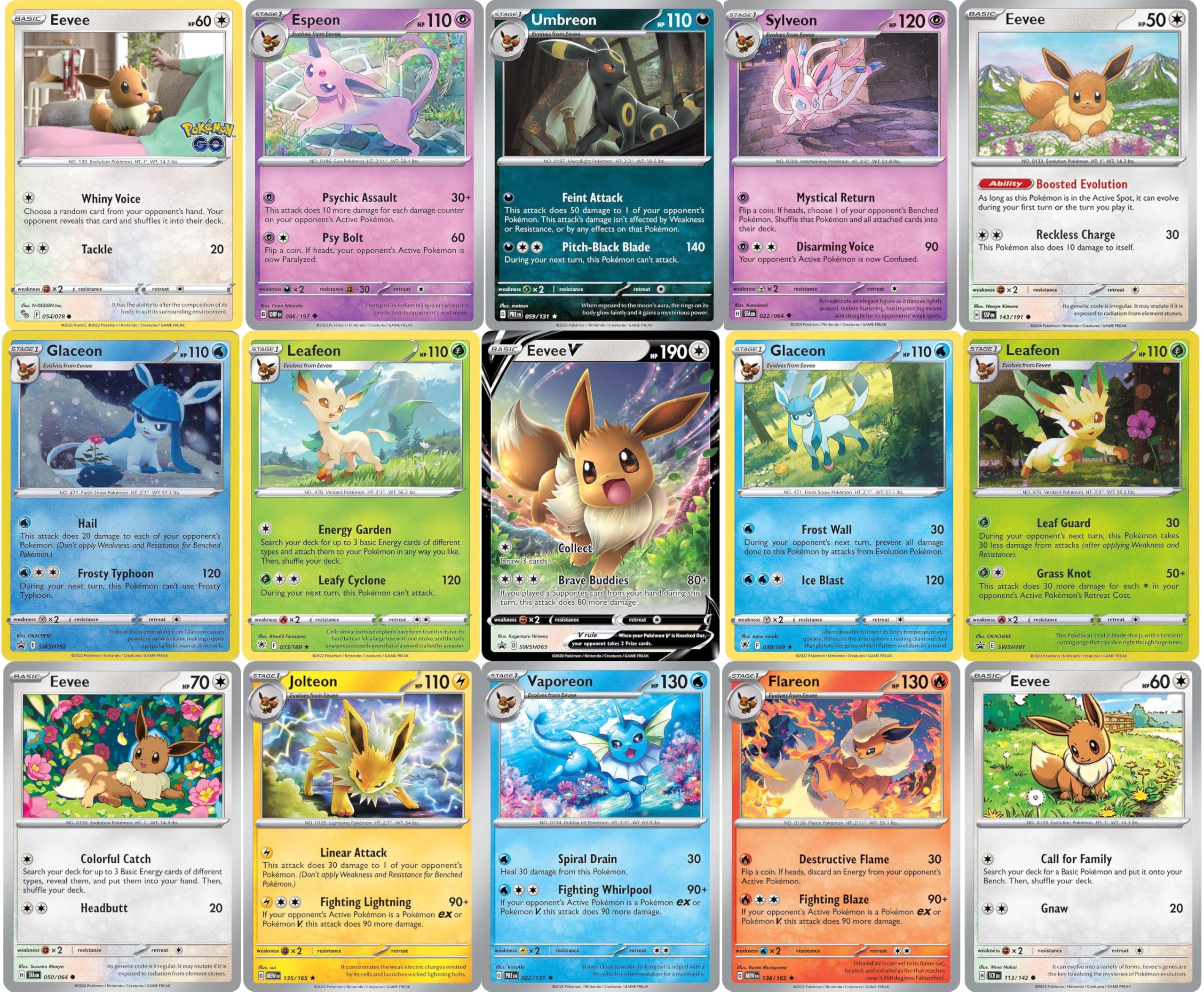 Pokemon Eevee Card Bundle Ultra Rare card for serious collectors