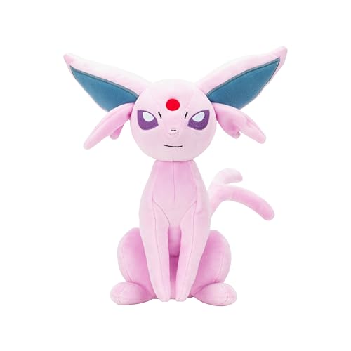Compact 20 cm Espeon plush, easy to carry on adventures.