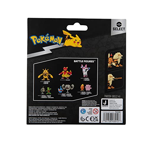 Arcanine 3-inch figure from Pokémon Evolution Pack for battles and display.