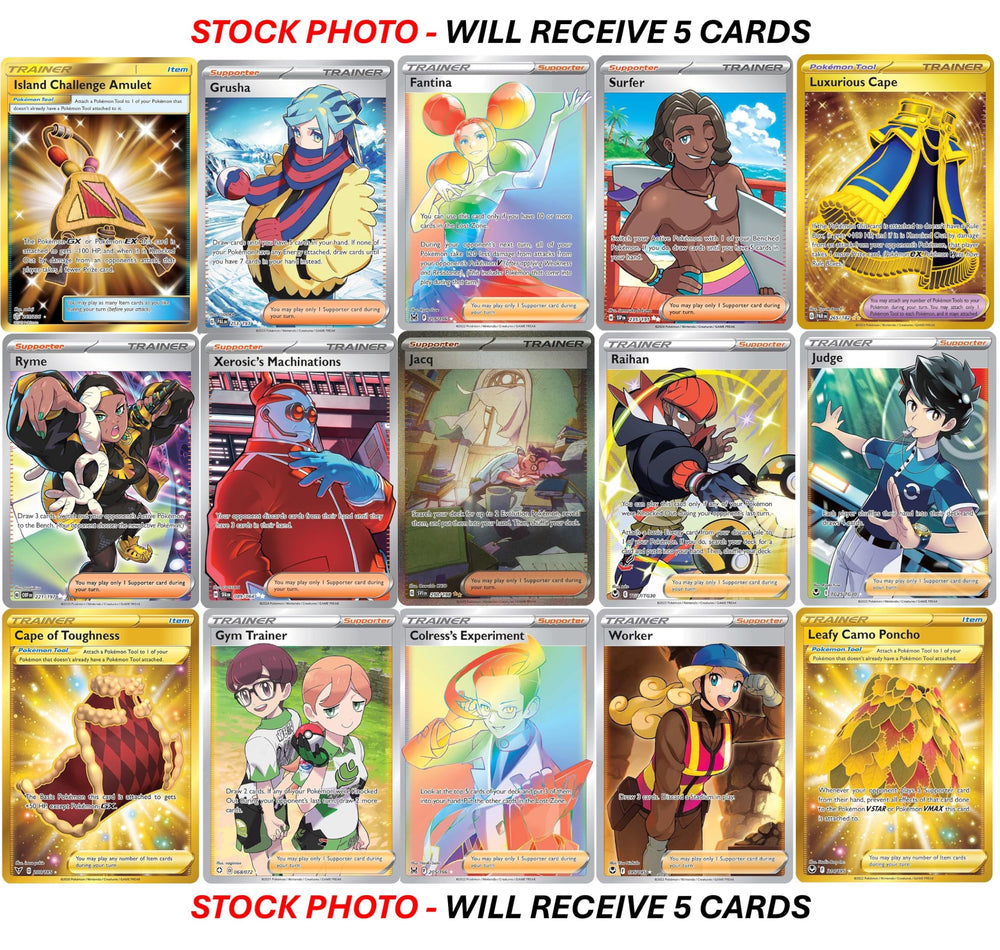 Pokémon full-art etched trainer card features striking detail and value.
