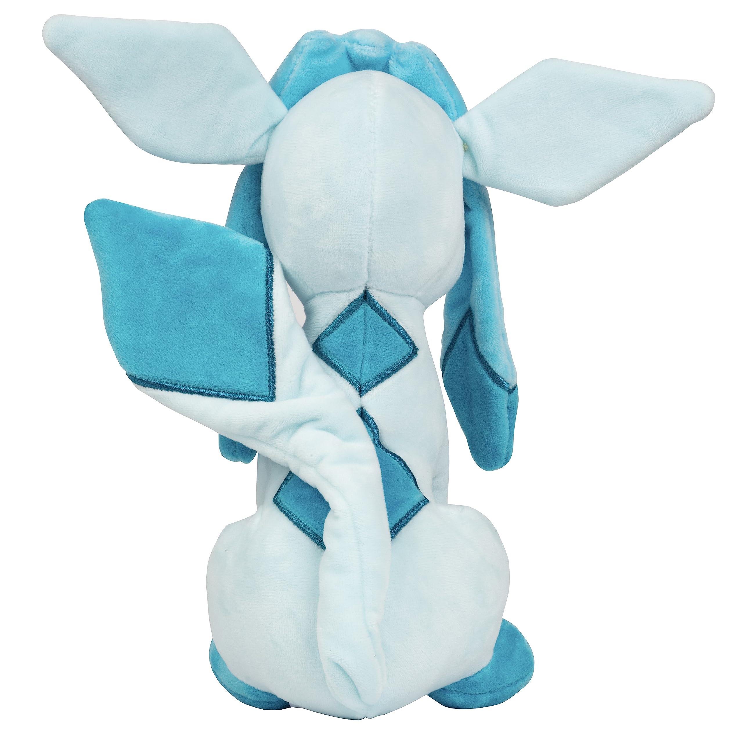 Pokemon Glaceon plush compact travel companion for adventures.