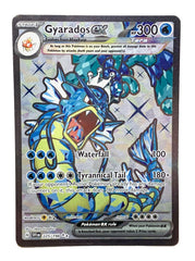 Pokémon Gyarados ex holo full art card for collection and display.