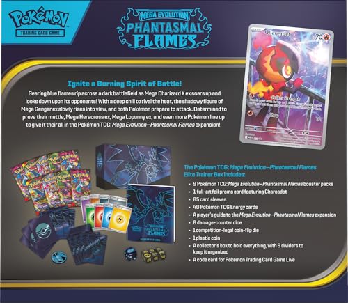 Pokémon Mega Evolution—Phantasmal Flames booster packs, ready for a vivid battle-ready collection.