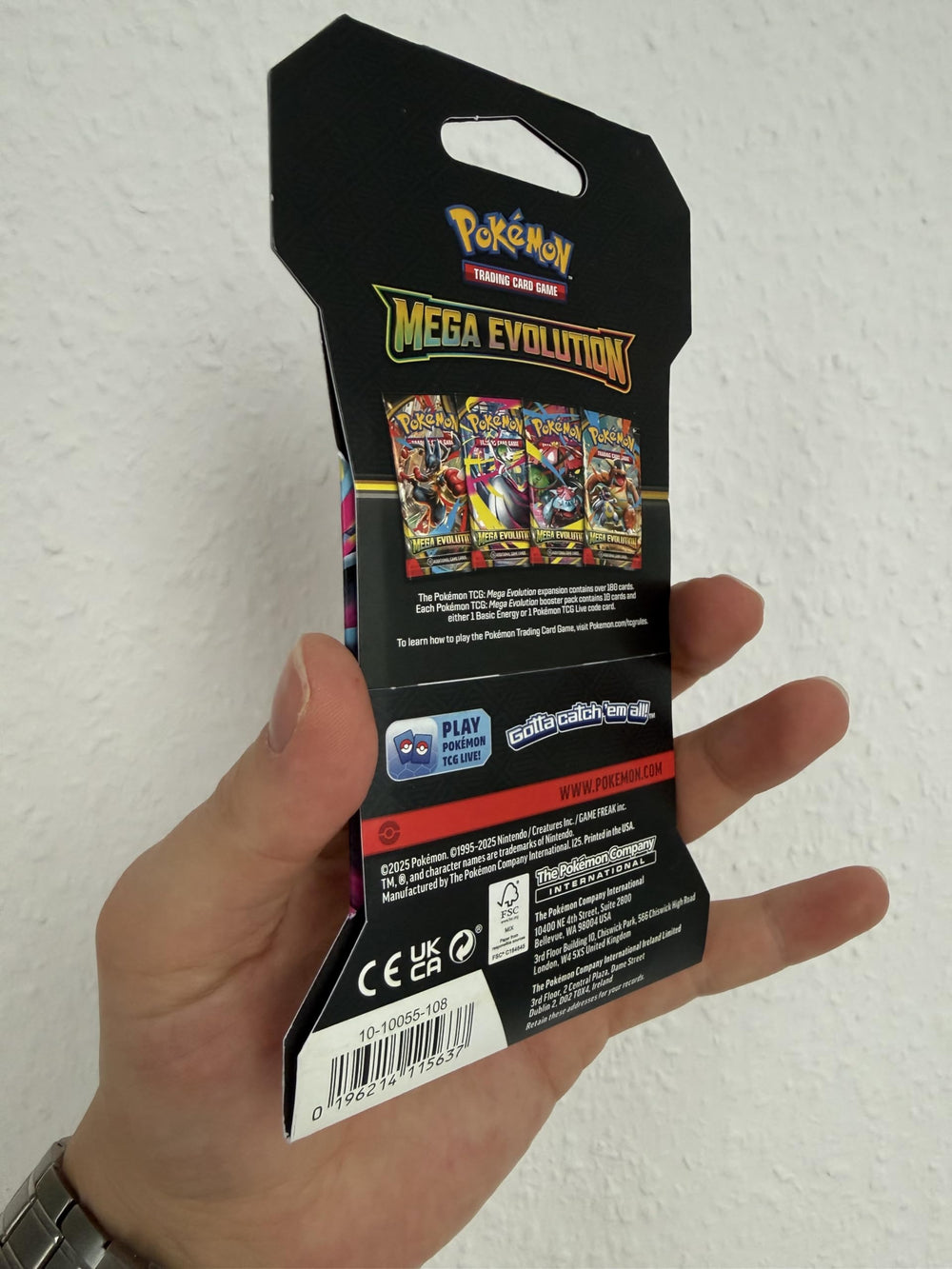 Pokemon Mega Evolution booster pack highlights powerful attacks for battles.