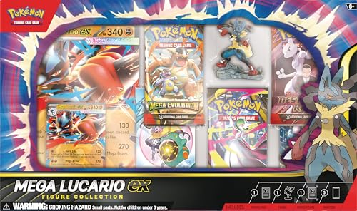 Pokémon Mega Lucario ex oversize promo card for display and stacking