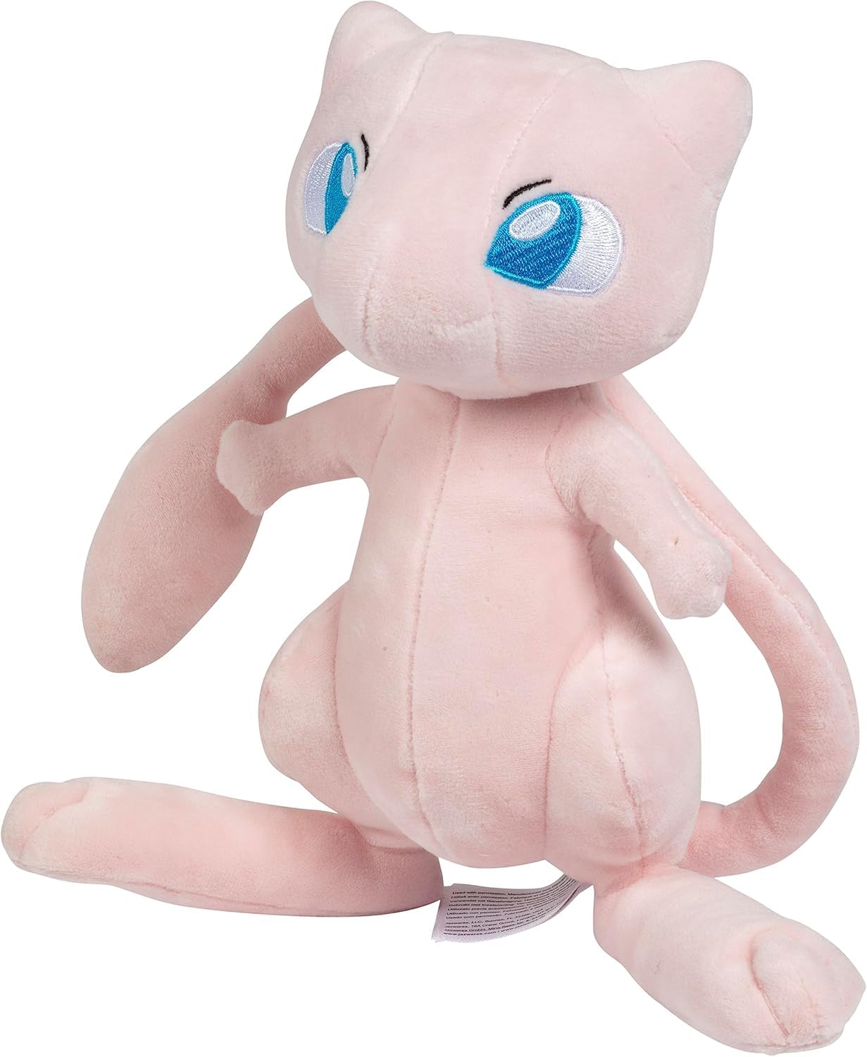 Pokemon Mew 8-inch plush close-up fur texture highlight