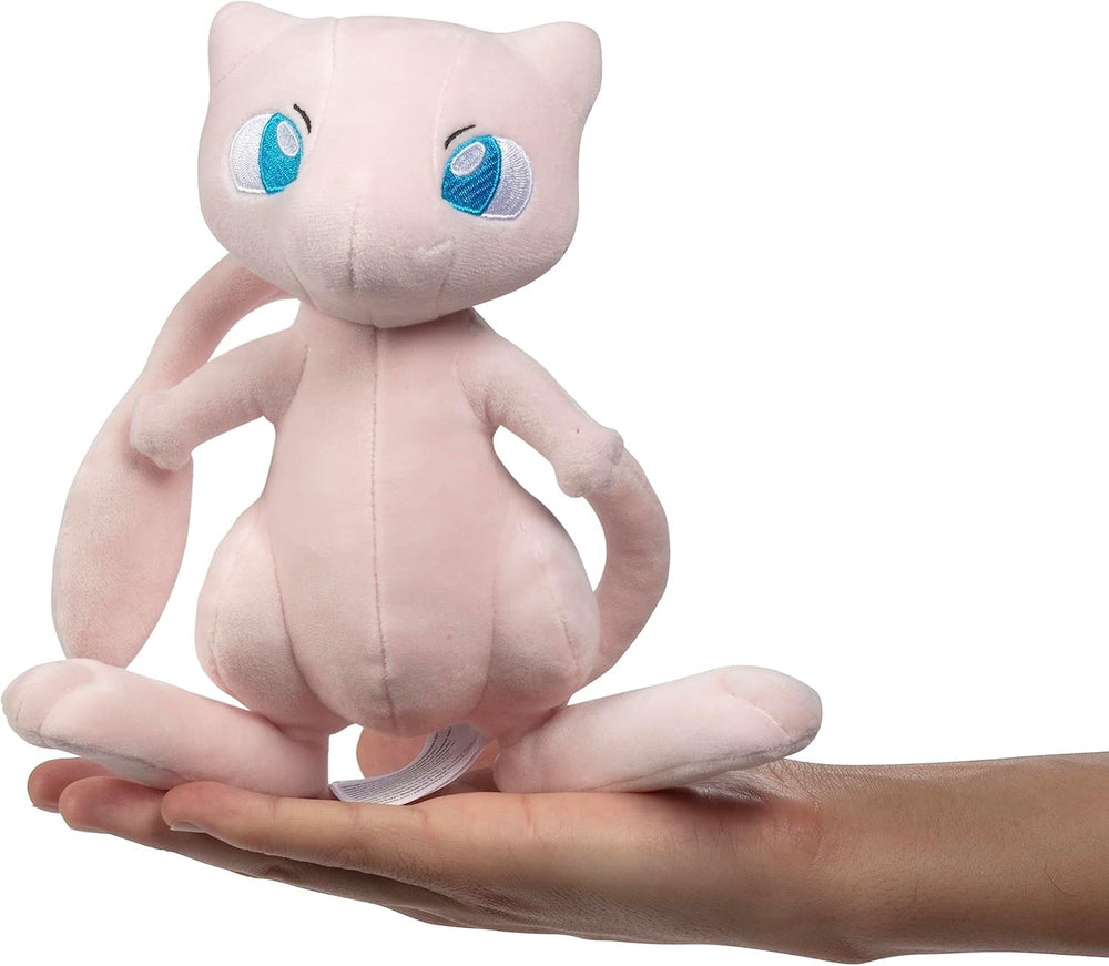 Pokemon Mew 8-inch plush tag detail, official licensed charm