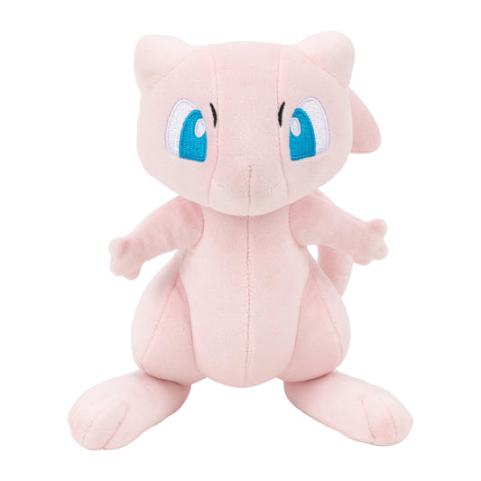 Pokémon Mew plush front view shows a soft, huggable design for kids and collectors.