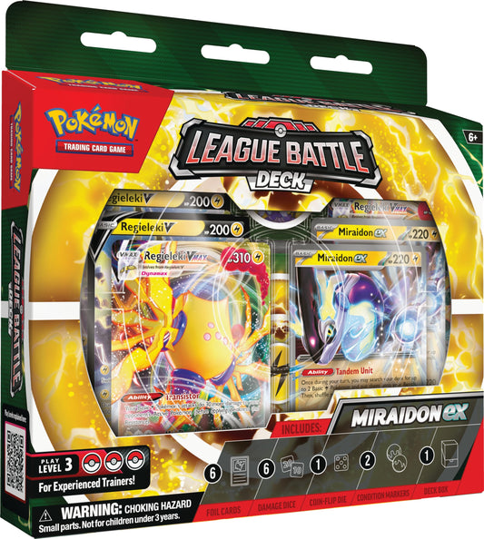 Pokémon Miraidon ex League Battle Deck cover image, ideal for quick battles and learning
