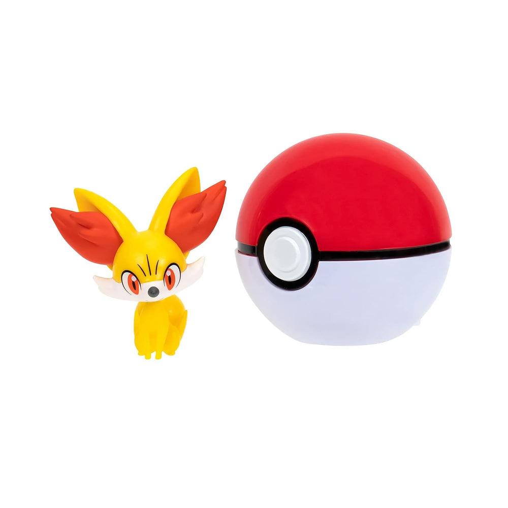 Pokémon PKW3132 Clip 'N' Go Pokéball front with 5 cm Fynx figure for portable battles.