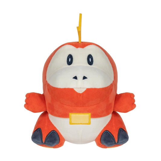 Pokémon PKW3350 Fuecoco plush front view, ultra-soft for cuddling and display.