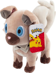 Pokemon Rockruff plush 8-inch: soft cuddle buddy for travel and play