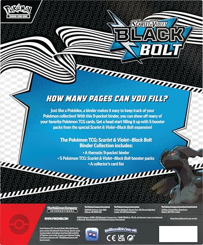 Scarlet & Violet Black Bolt booster packs ready to spark new cards for your collection.