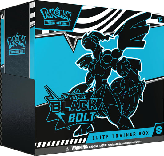 Pokemon TCG Scarlet & Violet Black Bolt ETB front cover art for collection