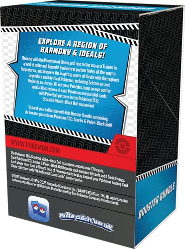 Pokémon Scarlet & Violet Black Bolt packs artwork ideal for exciting unboxings.