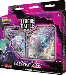 Shadow Rider Calyrex VMAX foil card glows under light for dramatic play moments.