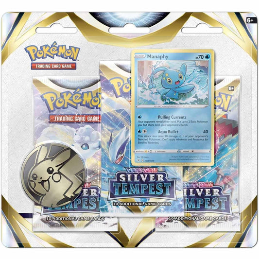 Pokémon Silver Tempest three-booster blister featuring Lugia VSTAR enhances your collection and trading options.