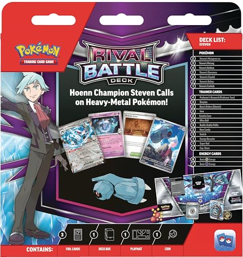 Steven Rival Battle Deck metallic coin adds tactile appeal.