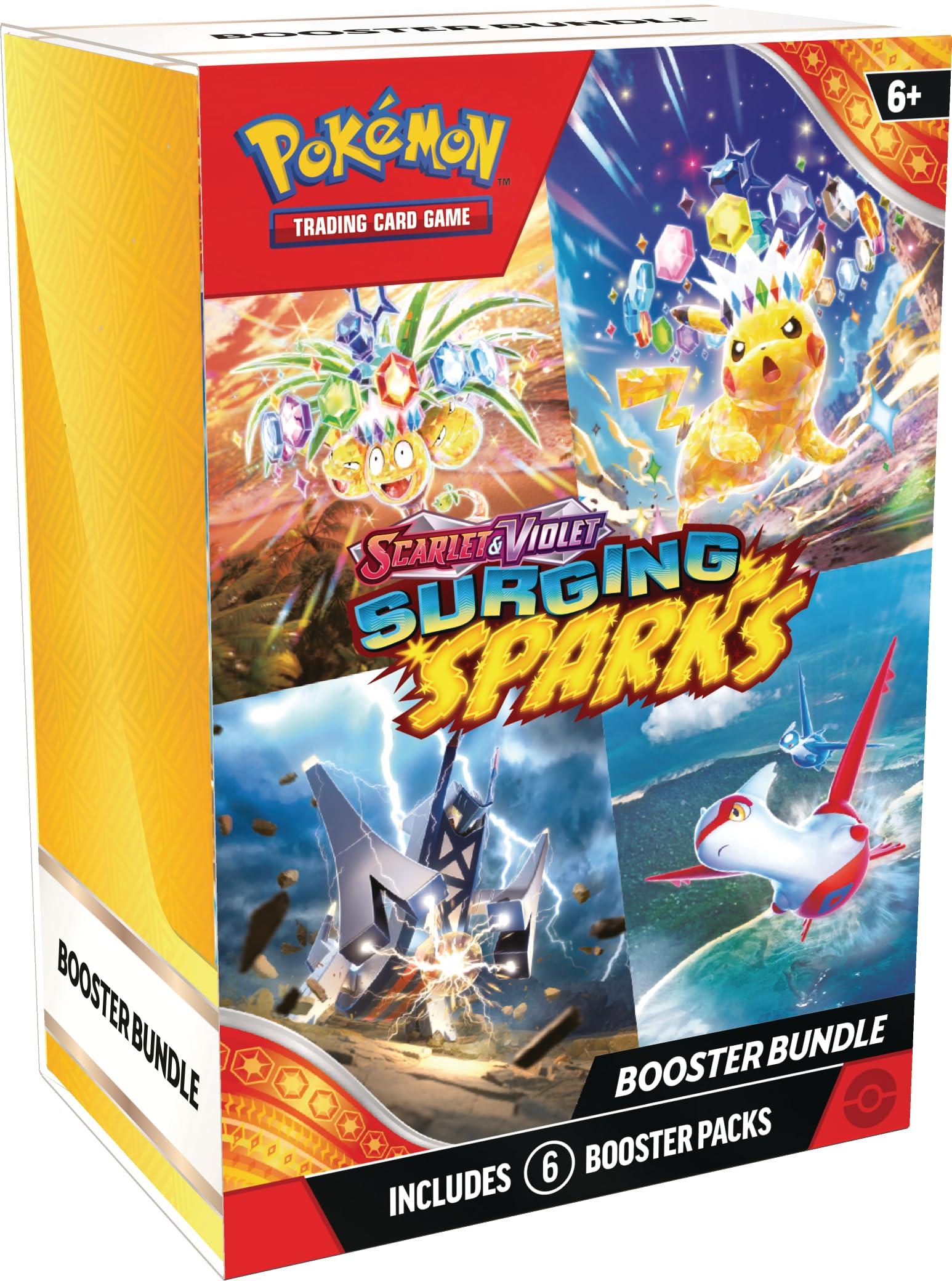 Pokemon Surging Sparks booster pack front view—expand your collection with new ex cards