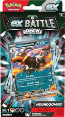 Pokémon Houndoom ex Battle Deck contents display shows complete 60-card lineup