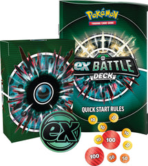 Pokémon Houndoom ex Battle Deck damage counters and metallic coin highlight tactile gameplay tracking