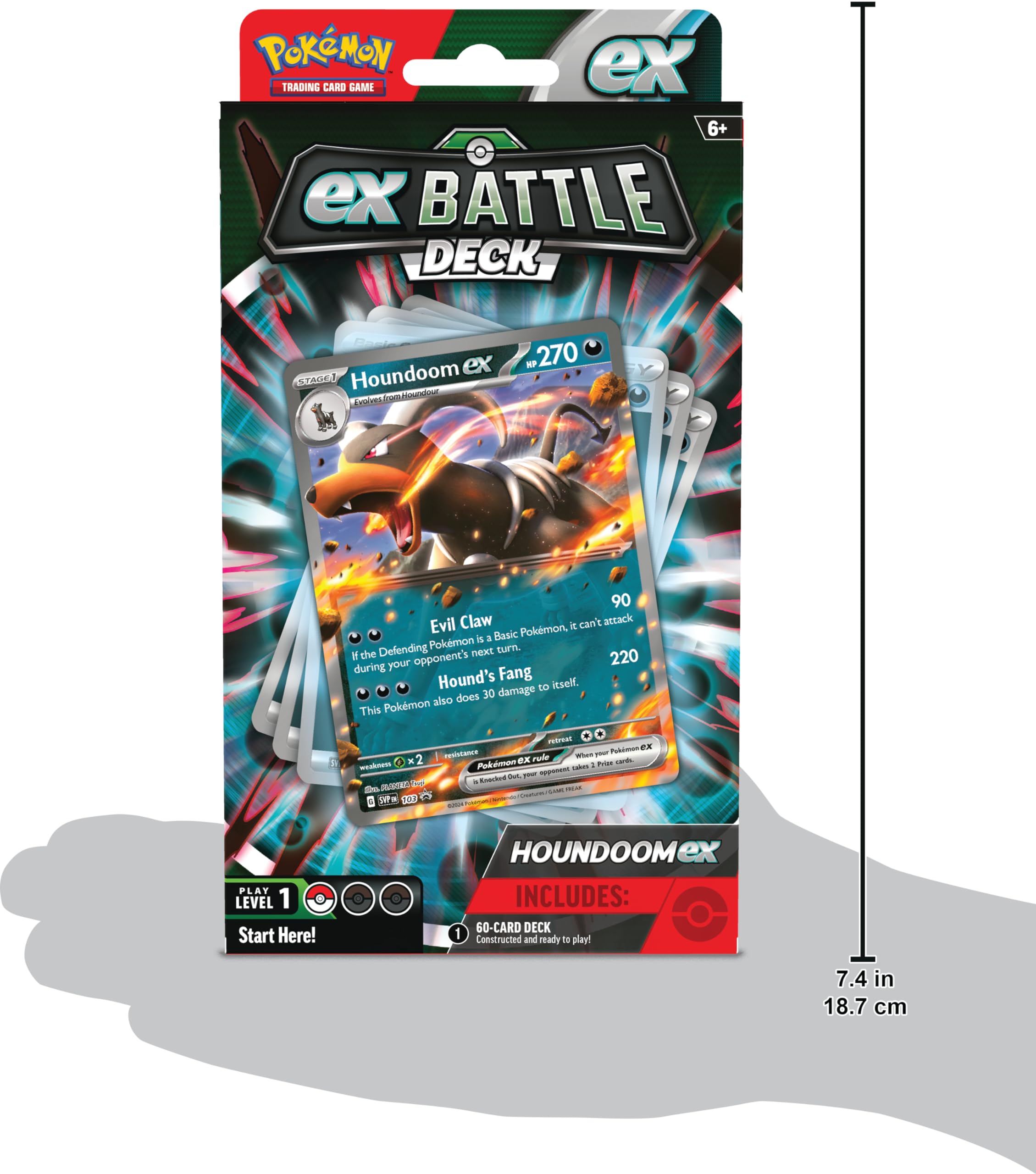 Pokémon Houndoom ex Battle Deck references and code card enable online play