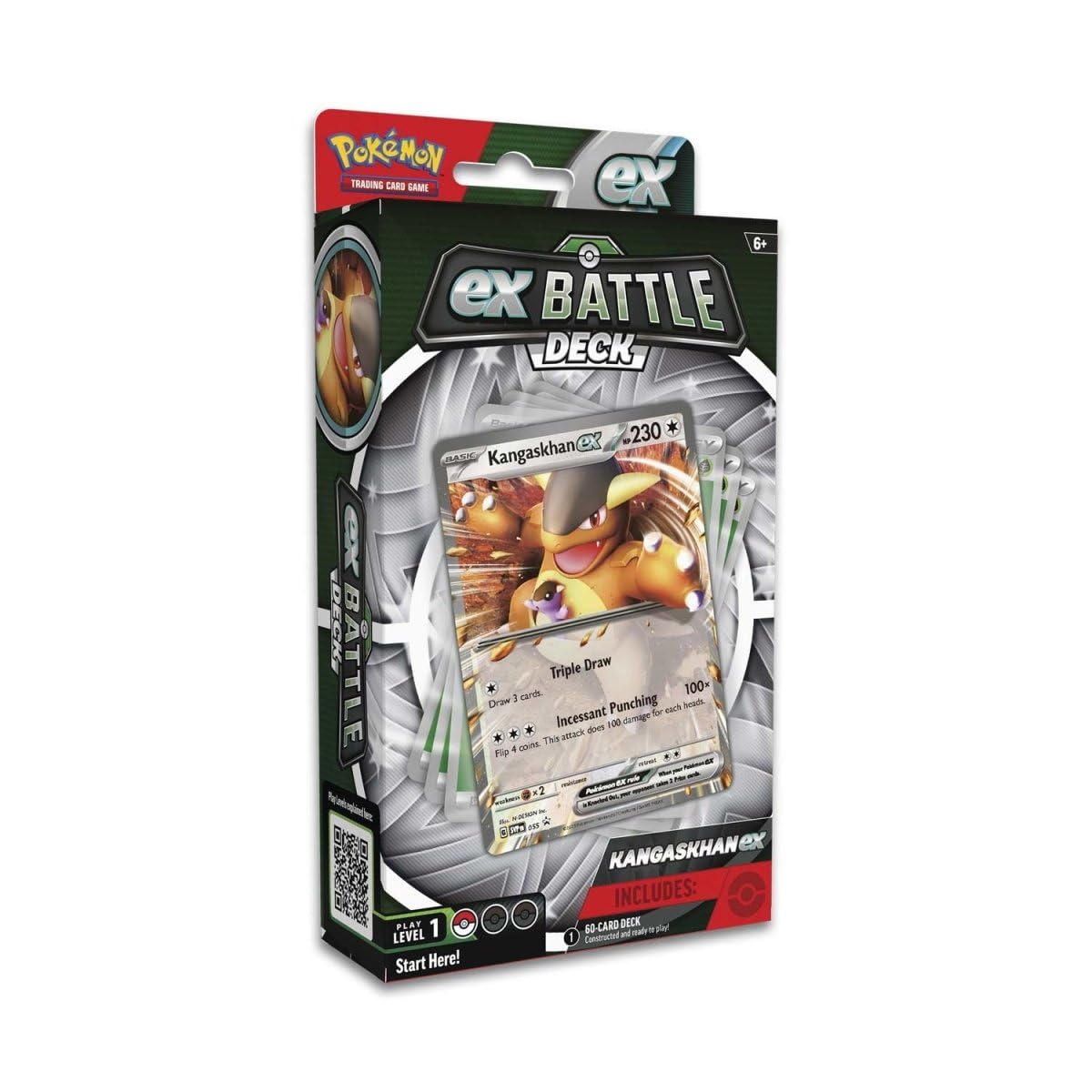 Pokemon Kangaskhan ex Battle Deck box shows organized storage for quick setup