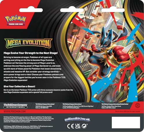 Pokemon TCG Mega Evolutions 1 Mega Lucario ex art for bold battles.