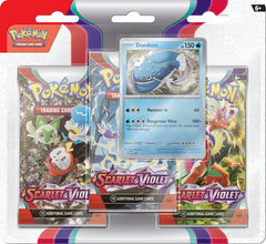 Pokémon TCG SV01 3-pack blister with Dondozo foil promo card for collectors.