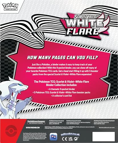 Pokémon TCG Scarlet & Violet White Flare booster packs ready to open and add to your collection.