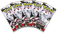 Pokémon TCG Scarlet & Violet White Flare box packaging and artwork.