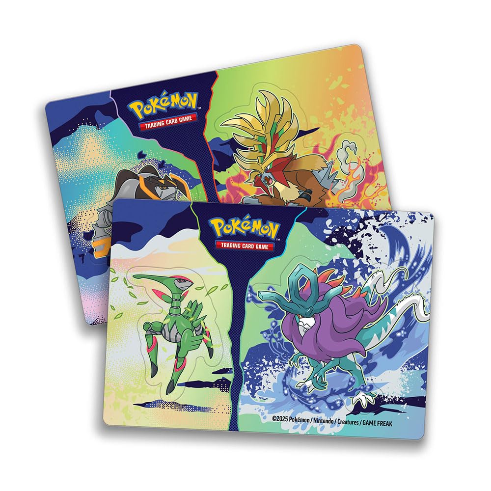 Pokemon TCG Stacking Tin Ogerpon masks design supports team customization.