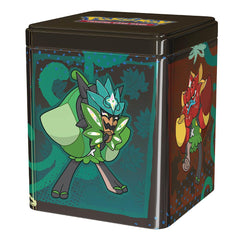 Pokemon TCG Stacking Tin with Treasures of Ruin theme inspires imaginative play.