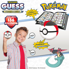 Pokemon Trainer Guess Champions Edition electronic collection screen, keeps Pokémon list accessible.