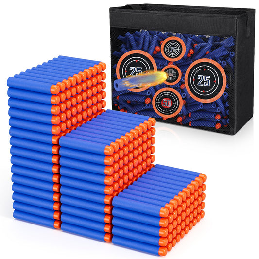 Pokiiulk 300 Nerf Elite darts for accurate blasting and quick reloads.