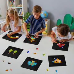 Pokiiulk black baseplates provide sturdy foundation for displays.