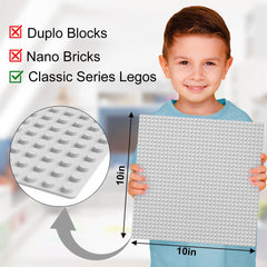 Pokiiulk baseplates compatible with major brick brands for versatile builds