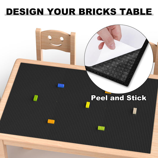 Pokiiulk 6-pack baseplates for 10x10 builds keep bricks organized.