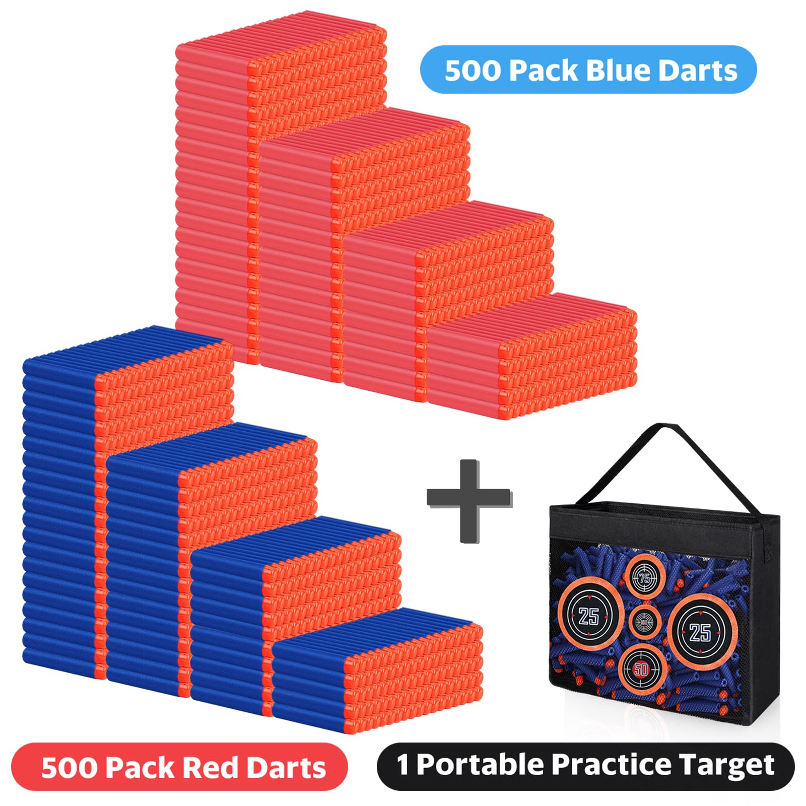 Pokiiulk darts compatible with Modulus blasters for versatile Nerf battles.