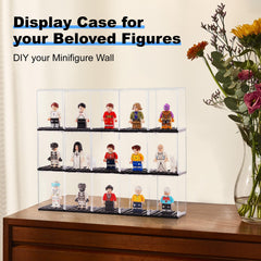 Pokiiulk Lego collection display aids organized storage with protective design.