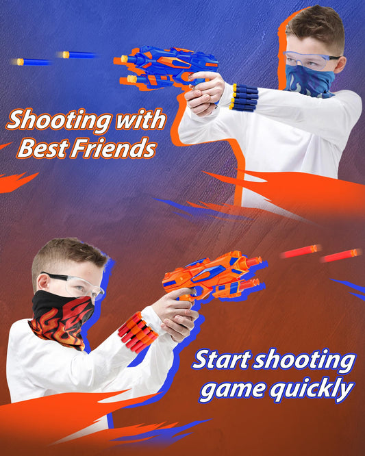 Pokiiulk 60-pack foam darts compatible with included guns for extended battles.