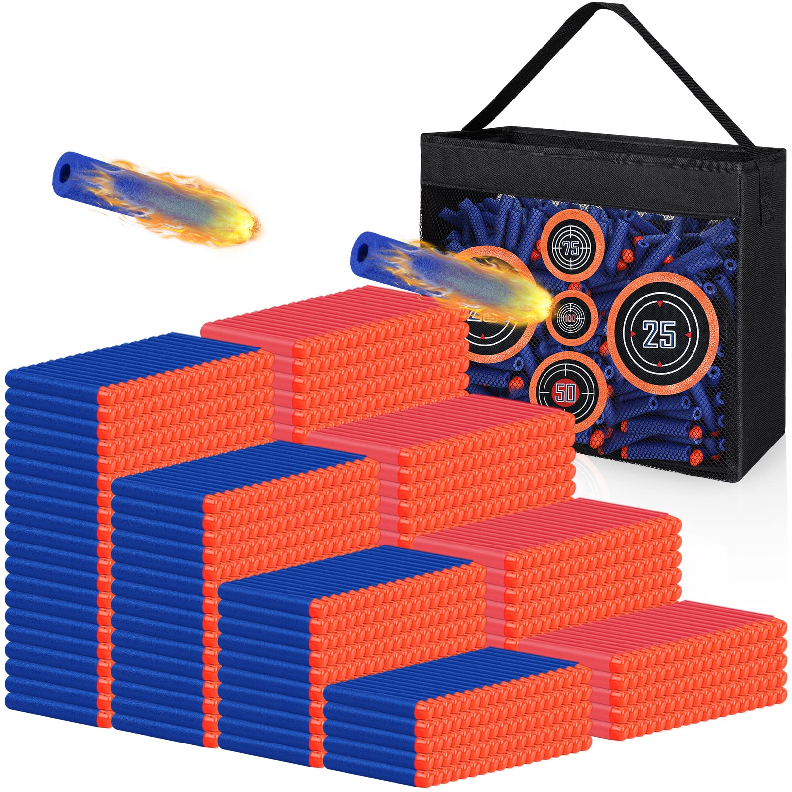 Pokiiulk refill darts 1000-pack for quick reloads and long-lasting play.