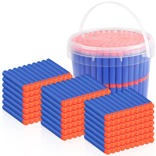 Pokiiulk refill darts for Nerf N-Strike Elite pack with storage bucket for easy reloads