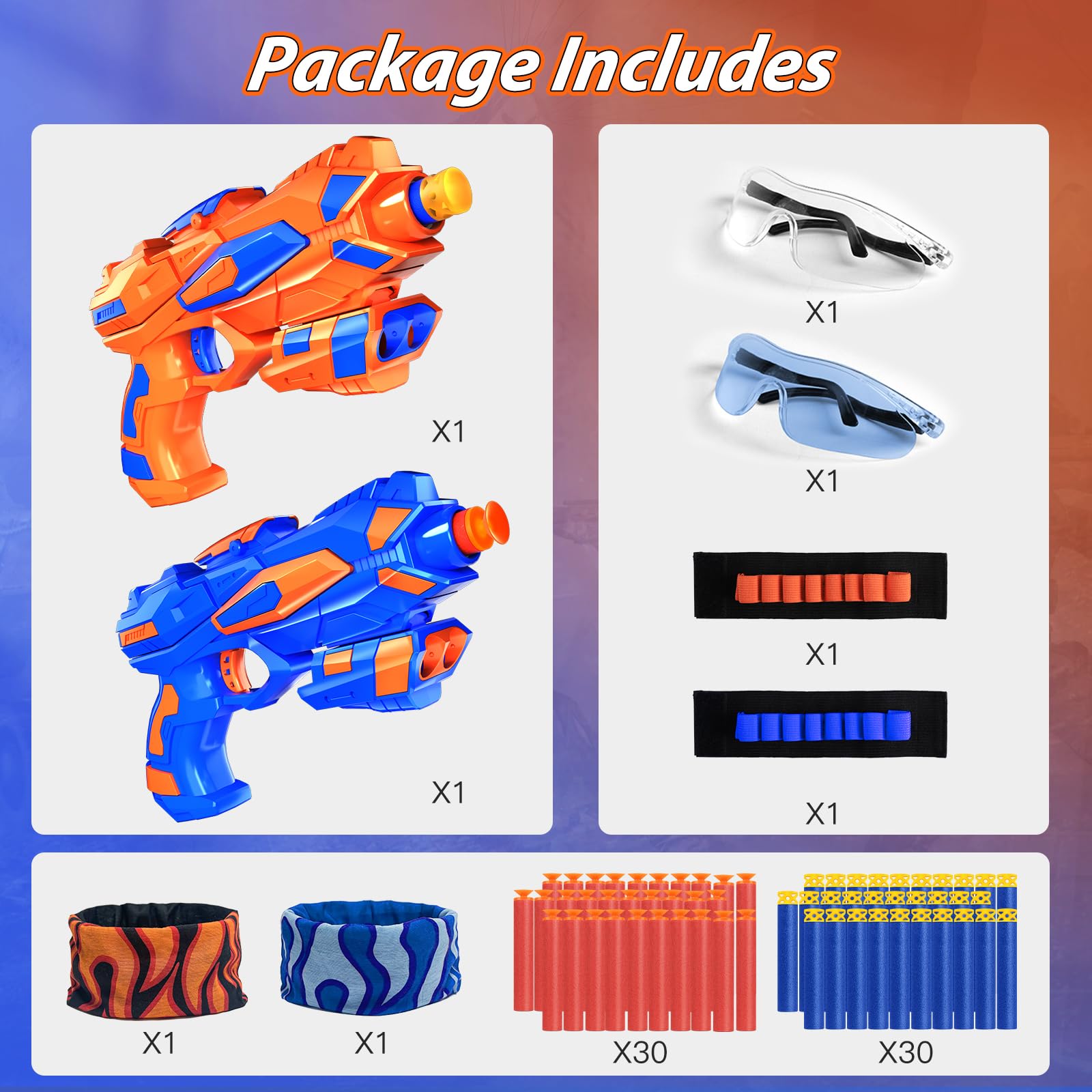 Pokiiulk safety goggles protect eyes during high-energy foam dart play.