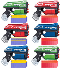 POKONBOY six-pack blaster guns for group play and active fun.