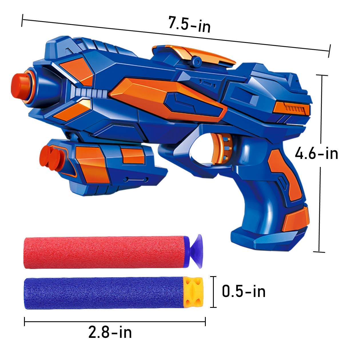 POKONBOY 80 darts included for versatile battle setups.